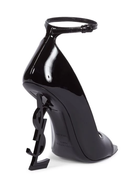 Saint Laurent Opyum Open-Toe Patent Leather Pumps 5 Saint Laurent Opyum Open-Toe Patent Leather Pumps - Image 3
