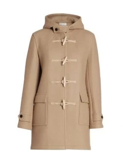 Saint Laurent Silk & Metallic Duffel Jacket