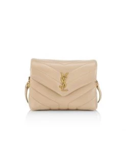 Saint Laurent Mini Loulou Matelassé Leather Shoulder Bag Dark Beige -Saint Laurent Sales Store unnamed file 444