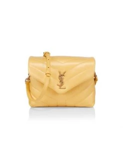 Saint Laurent Mini Loulou Matelassé Leather Shoulder Bag Dark Beige -Saint Laurent Sales Store unnamed file 447