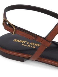 Saint Laurent Cassandra Leather Slingback Thong Sandals -Saint Laurent Sales Store unnamed file 455
