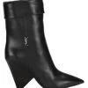 Saint Laurent Liz 85MM Leather Mid-Calf Boots -Saint Laurent Sales Store unnamed file 456