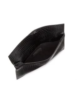 Saint Laurent Uptown Crocodile-Embossed Leather Pouch Blanc Vintage -Saint Laurent Sales Store unnamed file 486