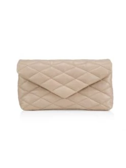 Saint Laurent Large Quilted Leather Envelope Clutch Nero -Saint Laurent Sales Store unnamed file 494