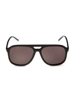 Saint Laurent 58MM Pilot Sunglasses For Men
