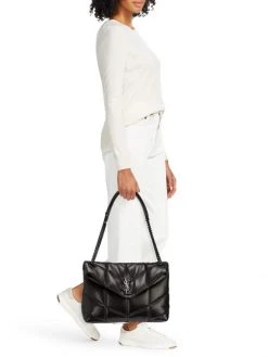 Saint Laurent Medium Loulou Puffer Leather Shoulder Bag 8 Saint Laurent Medium Loulou Puffer Leather Shoulder Bag -Saint Laurent Sales Store unnamed file 52