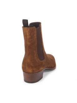 Saint Laurent Wyatt Suede Chelsea Boots For Men -Saint Laurent Sales Store unnamed file 551