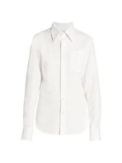 Saint Laurent Cotton-Linen Blouse