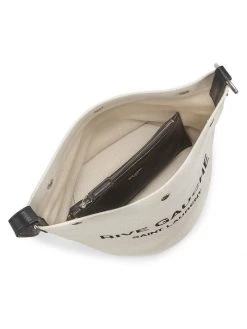 Saint Laurent Rive Gauche Linen & Leather Bucket Bag -Saint Laurent Sales Store unnamed file 595