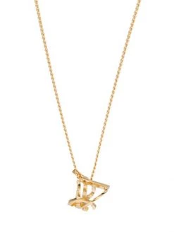 Saint Laurent Monogram Twist Pendent Necklace