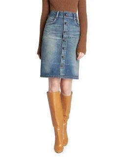 Saint Laurent 90s High-Rise Denim Pencil Skirt 11 Saint Laurent 90s High-Rise Denim Pencil Skirt -Saint Laurent Sales Store unnamed file 625