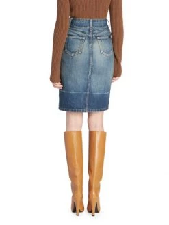 Saint Laurent 90s High-Rise Denim Pencil Skirt 13 Saint Laurent 90s High-Rise Denim Pencil Skirt -Saint Laurent Sales Store unnamed file 627