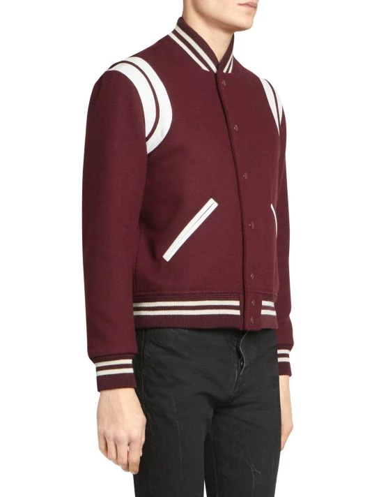 Saint Laurent Teddy Wool Blend Jacket For Men 5 Saint Laurent Teddy Wool Blend Jacket For Men - Image 4