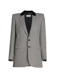 Saint Laurent Houndstooth Jacket
