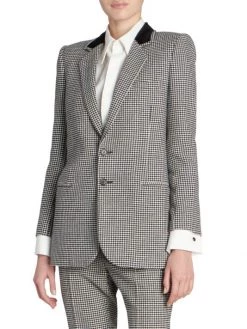 Saint Laurent Houndstooth Jacket -Saint Laurent Sales Store unnamed file 649
