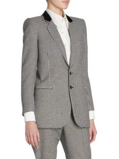 Saint Laurent Houndstooth Jacket -Saint Laurent Sales Store unnamed file 650