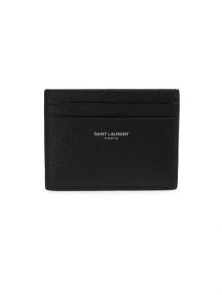 Saint Laurent Grain Leather Card Case For Men