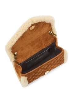 Saint Laurent Small Envelope Shearling Chain Shoulder Bag -Saint Laurent Sales Store unnamed file 682