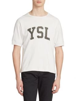 Saint Laurent Collegiate Logo T-Shirt For Men 10 Saint Laurent Collegiate Logo T-Shirt For Men -Saint Laurent Sales Store unnamed file 694