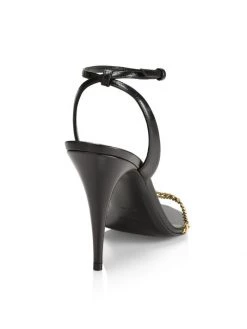 Saint Laurent Sunset Chain 95MM Leather High Heel Sandals -Saint Laurent Sales Store unnamed file 716