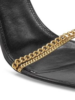 Saint Laurent Sunset Chain 95MM Leather High Heel Sandals -Saint Laurent Sales Store unnamed file 719