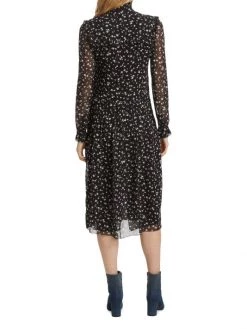 Saint Laurent Ruffle Neck Floral Dress 13 Saint Laurent Ruffle Neck Floral Dress -Saint Laurent Sales Store unnamed file 746