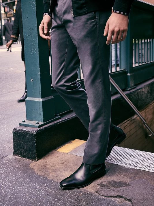 Saint Laurent Wyatt Suede Chelsea Boots For Men Nero 8 Saint Laurent Wyatt Suede Chelsea Boots For Men Nero - Image 6