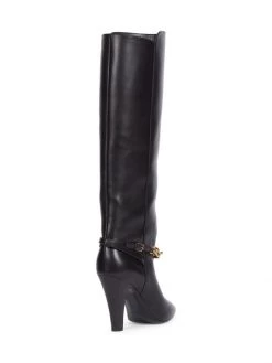 Saint Laurent Le Maillon Knee-High Leather Boots -Saint Laurent Sales Store unnamed file 755