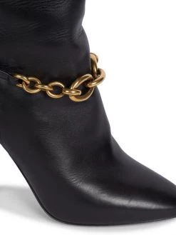 Saint Laurent Le Maillon Knee-High Leather Boots -Saint Laurent Sales Store unnamed file 757