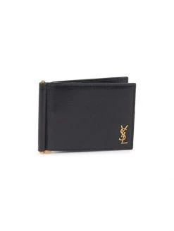 Saint Laurent Leather Logo Wallet For Men