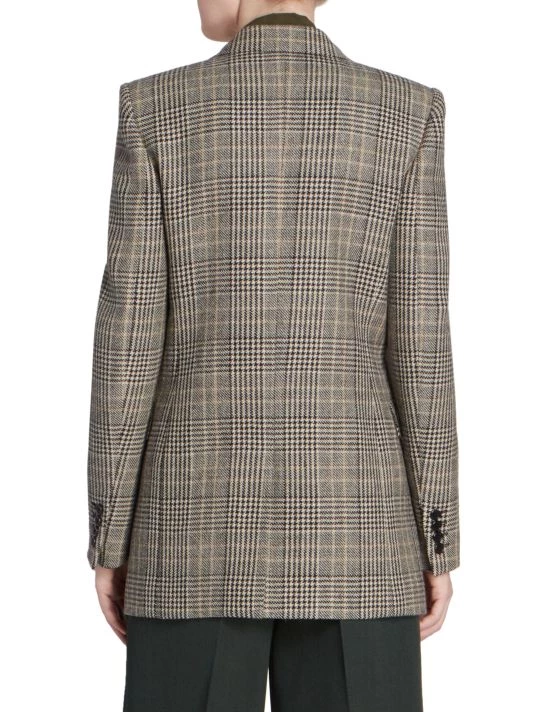 Saint Laurent Houndstooth Plaid Jacket 7 Saint Laurent Houndstooth Plaid Jacket - Image 5