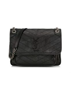 Saint Laurent Medium Niki Leather Shoulder Bag Crema -Saint Laurent Sales Store unnamed file 821