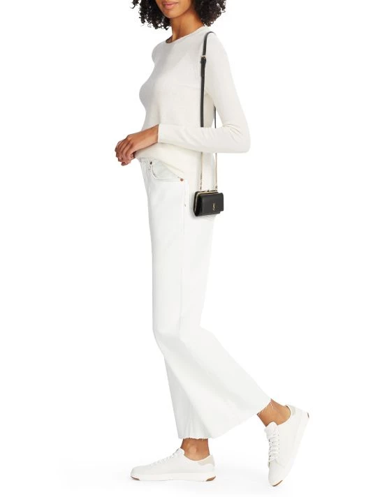 Saint Laurent Leather Crossbody Pouch Cream 4 Saint Laurent Leather Crossbody Pouch Cream - Image 2