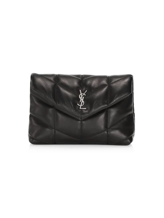 Saint Laurent Small Puffer Leather Clutch 3 Saint Laurent Small Puffer Leather Clutch