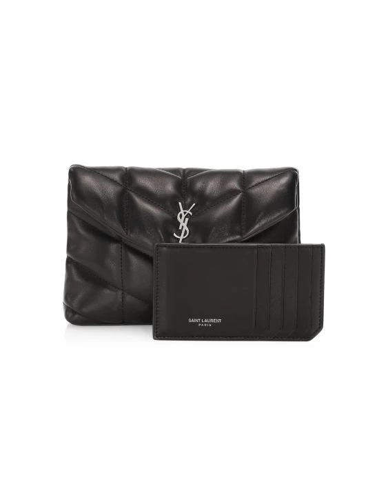 Saint Laurent Small Puffer Leather Clutch 6 Saint Laurent Small Puffer Leather Clutch - Image 4