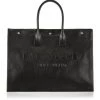 Saint Laurent Noe YSL Rive Gauche Leather Shopper For Men Dark Kaki