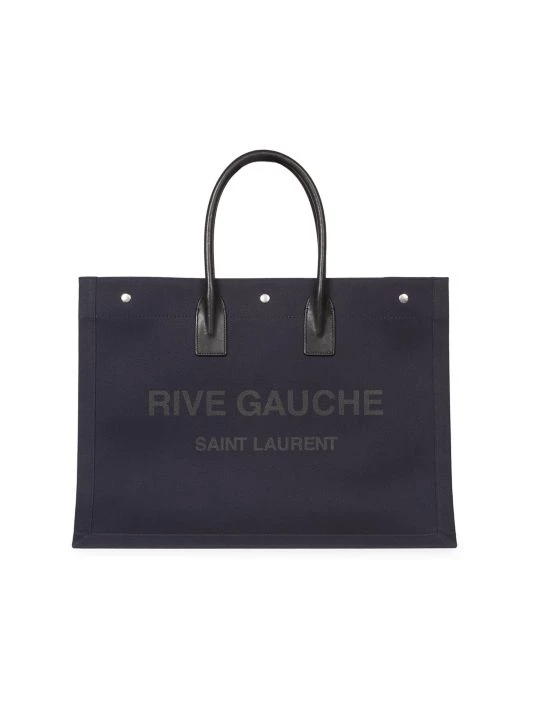 Saint Laurent Noe YSL Rive Gauche Leather Shopper For Men Dark Kaki 7 Saint Laurent Noe YSL Rive Gauche Leather Shopper For Men Dark Kaki - Image 5