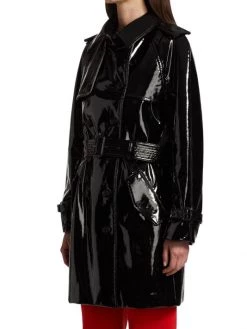 Saint Laurent Vinyl Trench Coat -Saint Laurent Sales Store unnamed file 853