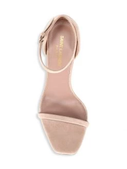 Saint Laurent Opyum Suede Sandals -Saint Laurent Sales Store unnamed file 870