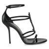 Saint Laurent Cassandra Leather Sandals -Saint Laurent Sales Store unnamed file 878