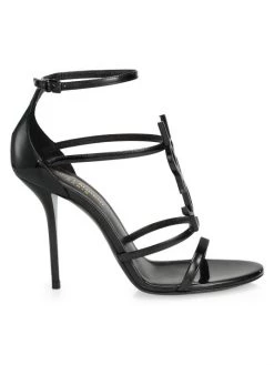 Saint Laurent Cassandra Leather Sandals
