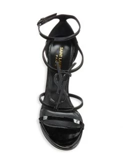 Saint Laurent Cassandra Leather Sandals -Saint Laurent Sales Store unnamed file 882