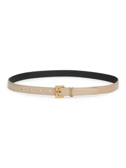 Saint Laurent Monogram Lacquer Leather Belt Crema Soft -Saint Laurent Sales Store unnamed file 896
