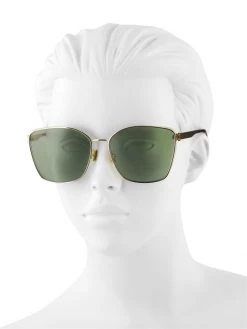 Saint Laurent Monogram Metal Spoiler 62MM Cat Eye Sunglasses -Saint Laurent Sales Store unnamed file 932