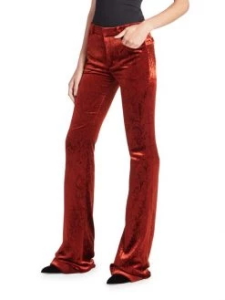 Saint Laurent Patterned Velvet Bootcut Pants 11 Saint Laurent Patterned Velvet Bootcut Pants -Saint Laurent Sales Store unnamed file 945