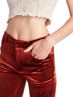 Saint Laurent Patterned Velvet Bootcut Pants 13 Saint Laurent Patterned Velvet Bootcut Pants -Saint Laurent Sales Store unnamed file 947