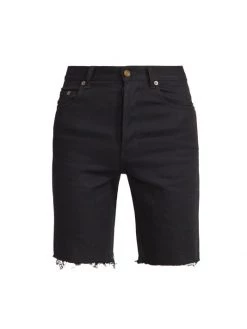 Saint Laurent Denim Straight Shorts For Men