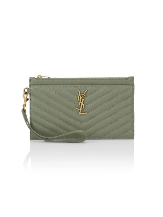 Saint Laurent Monogram Matelassé Leather Pouch 3 Saint Laurent Monogram Matelassé Leather Pouch