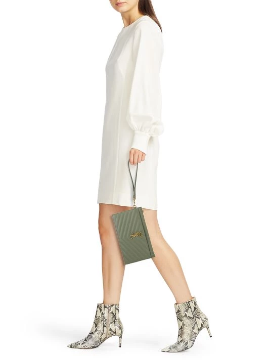 Saint Laurent Monogram Matelassé Leather Pouch 4 Saint Laurent Monogram Matelassé Leather Pouch - Image 2