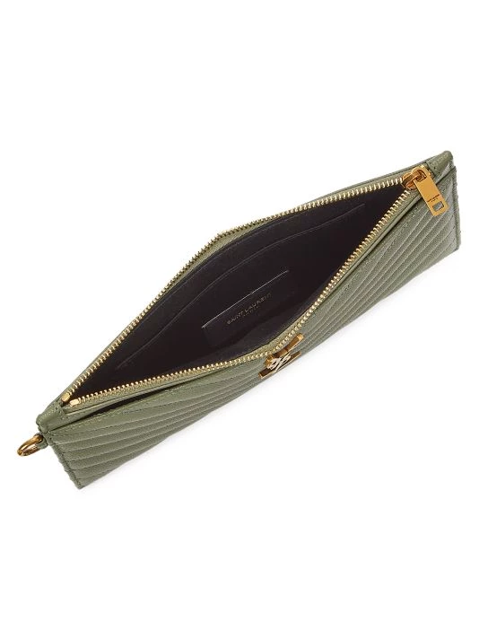 Saint Laurent Monogram Matelassé Leather Pouch 5 Saint Laurent Monogram Matelassé Leather Pouch - Image 3